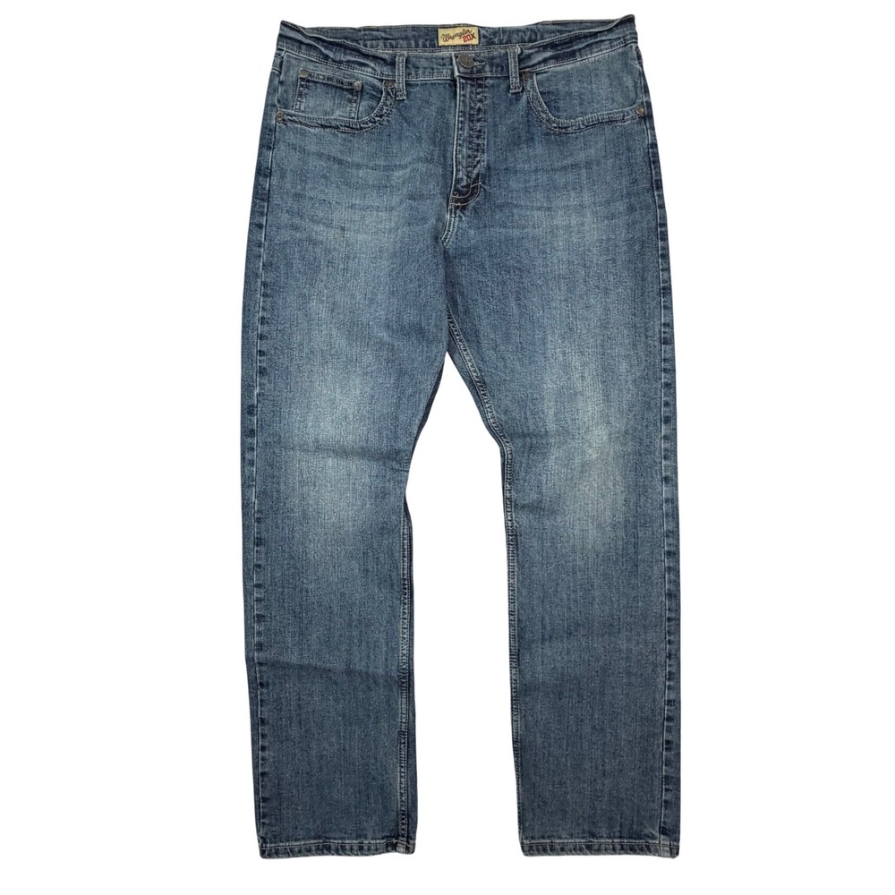 Wrangler 20X No 44 Mens 38x33 Slim Straight Jeans McAllen Dark Wash Blue Denim